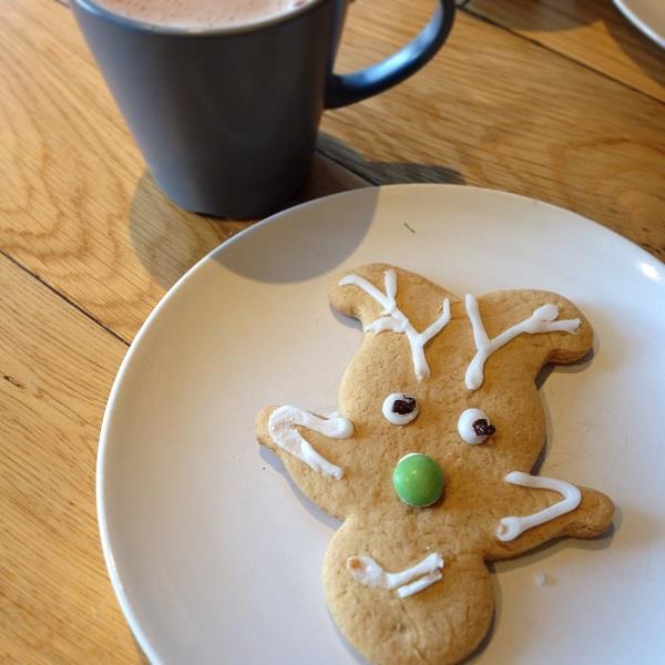 Gingerbread Reindeer and Hot Chocolate