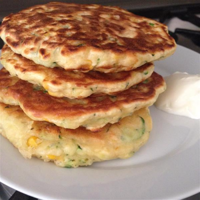 Spicy Sweetcorn and Zucchini Fritters