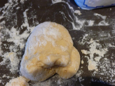 Step 9 - Fold dough in half