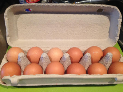 Buy a dozen eggs