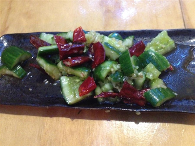 Lebanese Cucumber and Chilli Salad