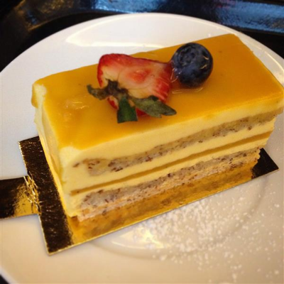 Mango and White Chocolate Dessert