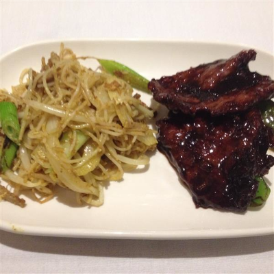 Singapore Noodles and Szechuan Steak