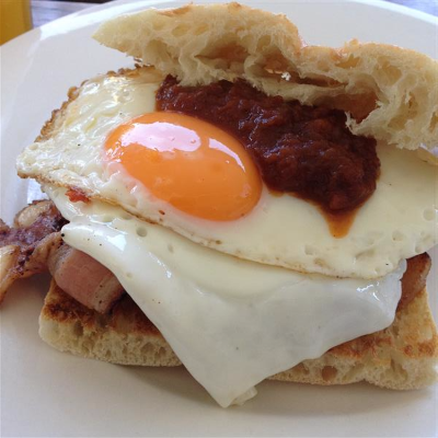 Egg and Bacon Sandwich