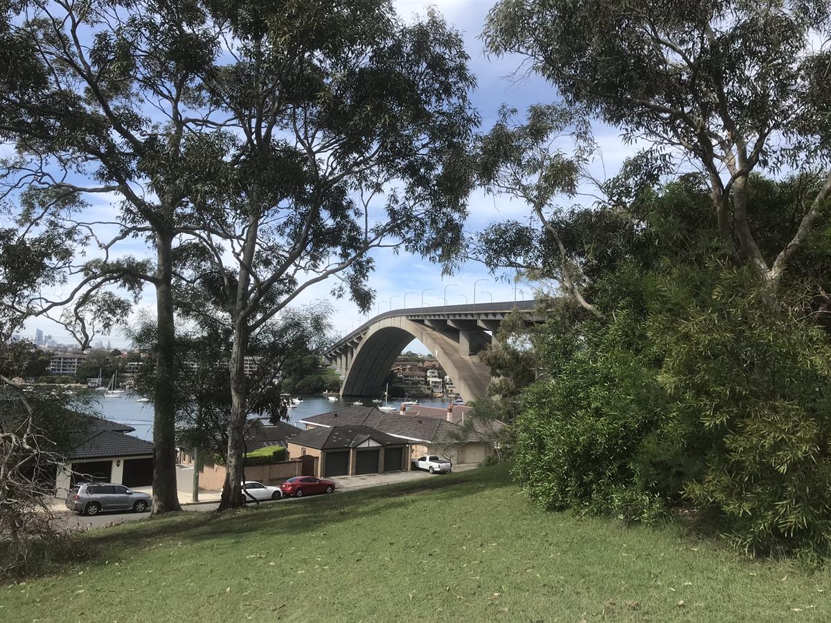 View of Gladesville Bridge from Huntleys Point