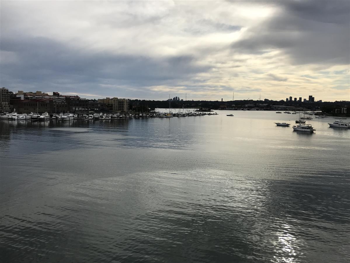 Moody skies from Iron Cove Bridge Sydney