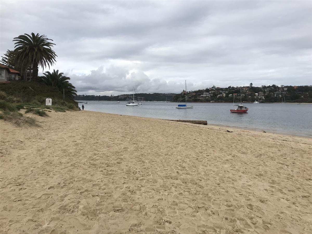 Walking along Clontarf Beach