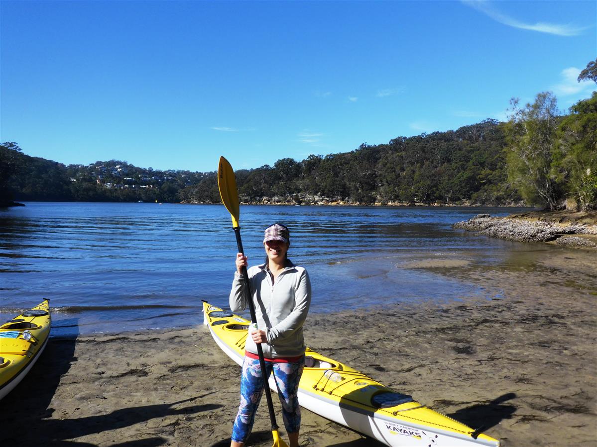 Fiona with paddle