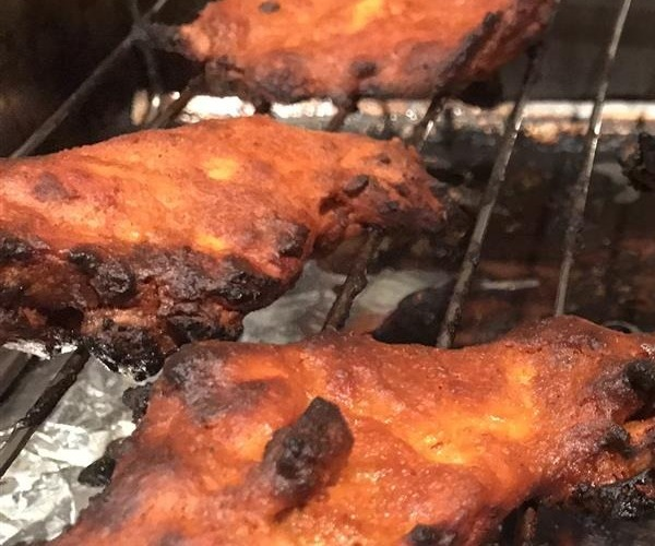 Tandoori Chicken charred