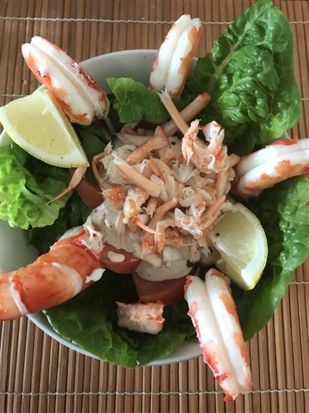 Easy prawn cocktail with lobster